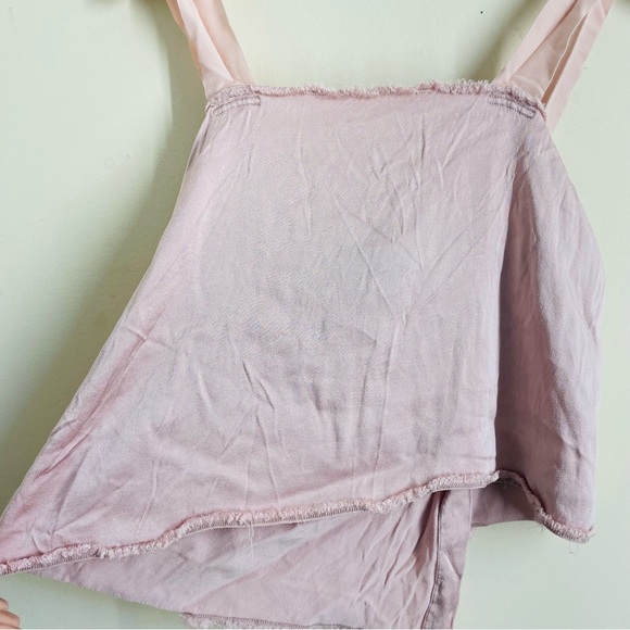 Raquel Allegra Silk Satin Cami Wide Leg Trouser Set Dusty Rose size XS - Picture 12 of 15